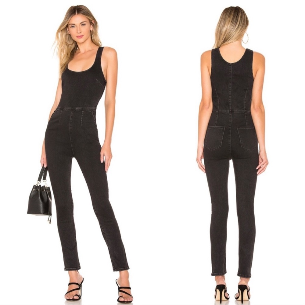 Free People worn black Scarlett jumpsuit NWT